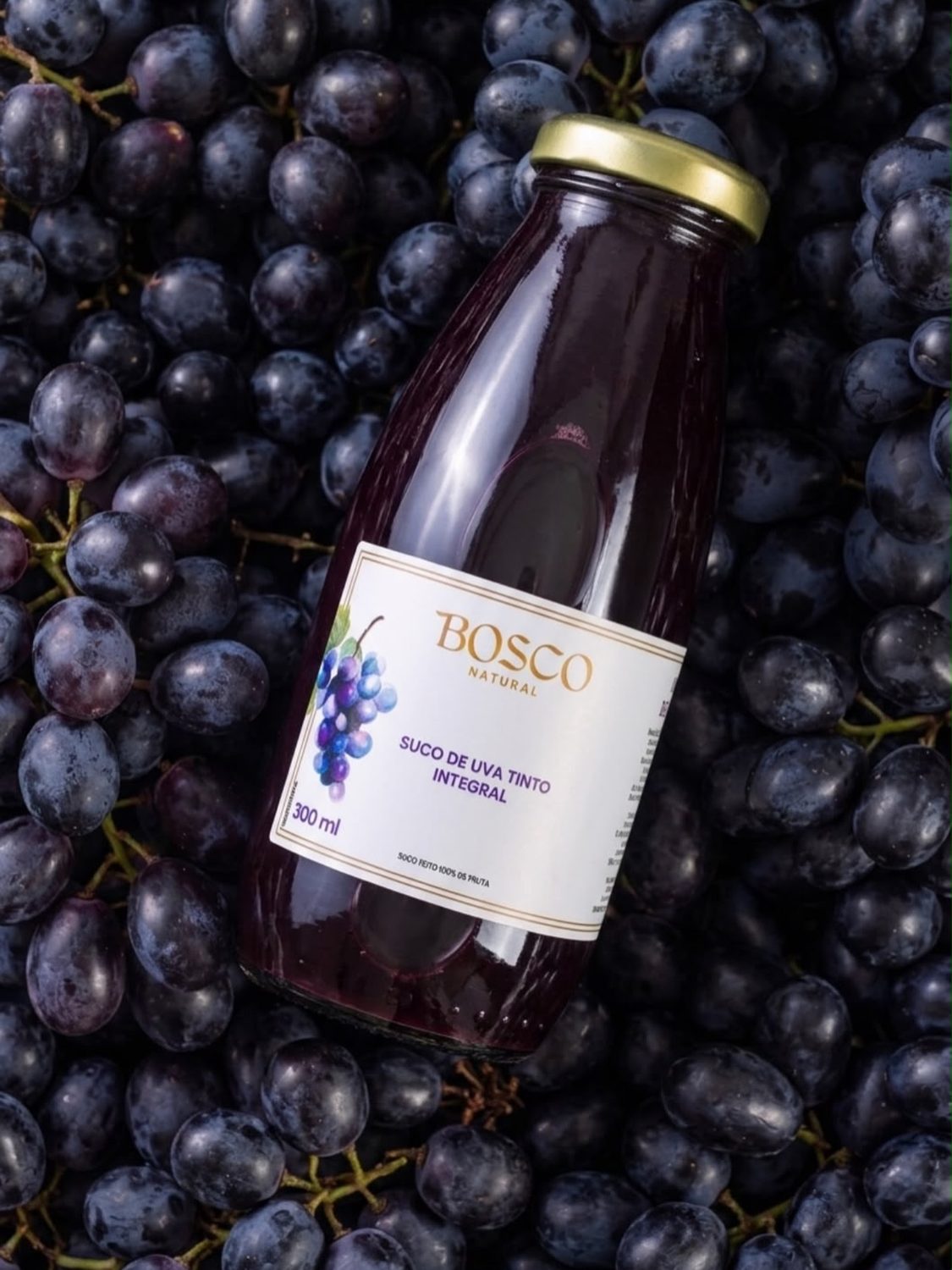 Suco de uva tinto integral Bosco Natural
